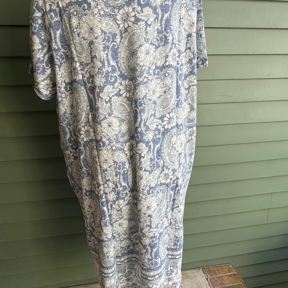 J Jill Floral Blue and White Dress - Picture 2 of 6